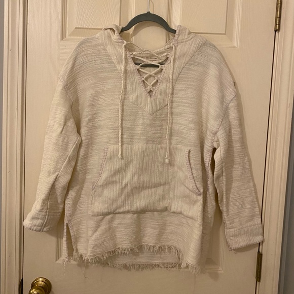 Urban Outfitters Woven Tunic Hoodie - Picture 4 of 5